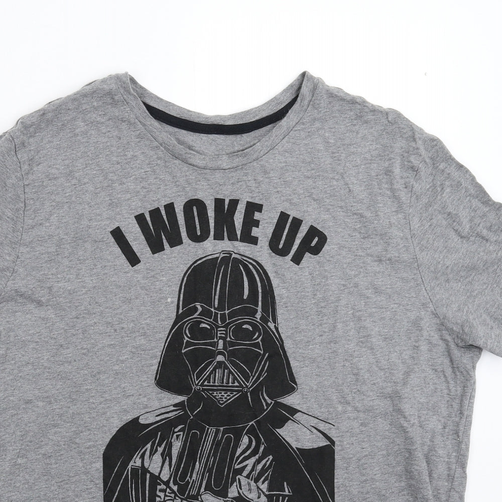 George Mens Grey    T-Shirt Size L  - Star Wars