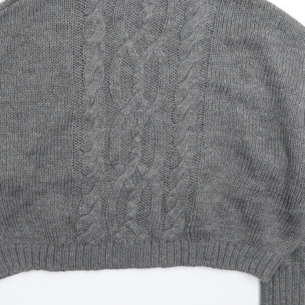 Divided Womens Grey  Knit Pullover Jumper Size XS  - Oversized