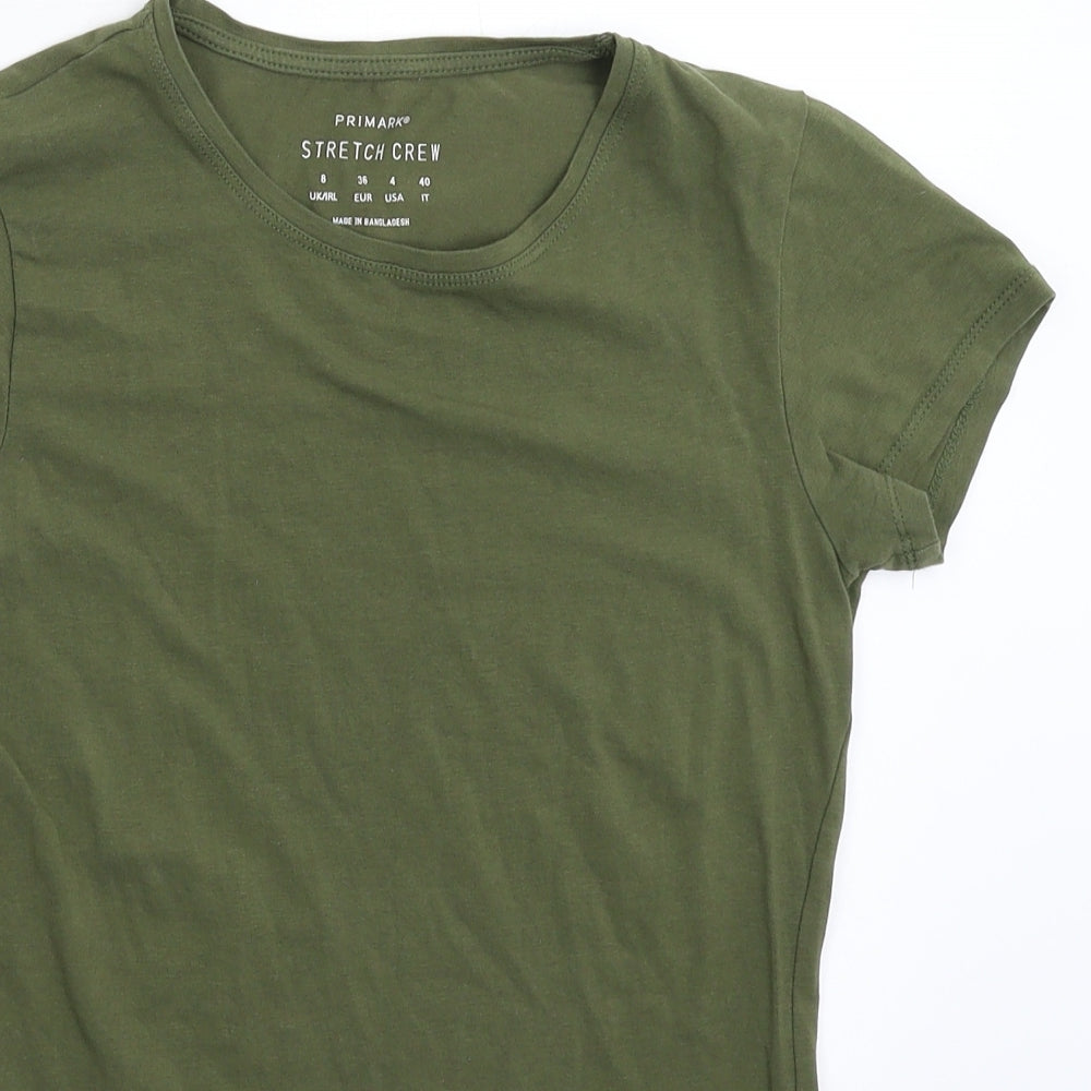 Primark Womens Green   Basic T-Shirt Size 8