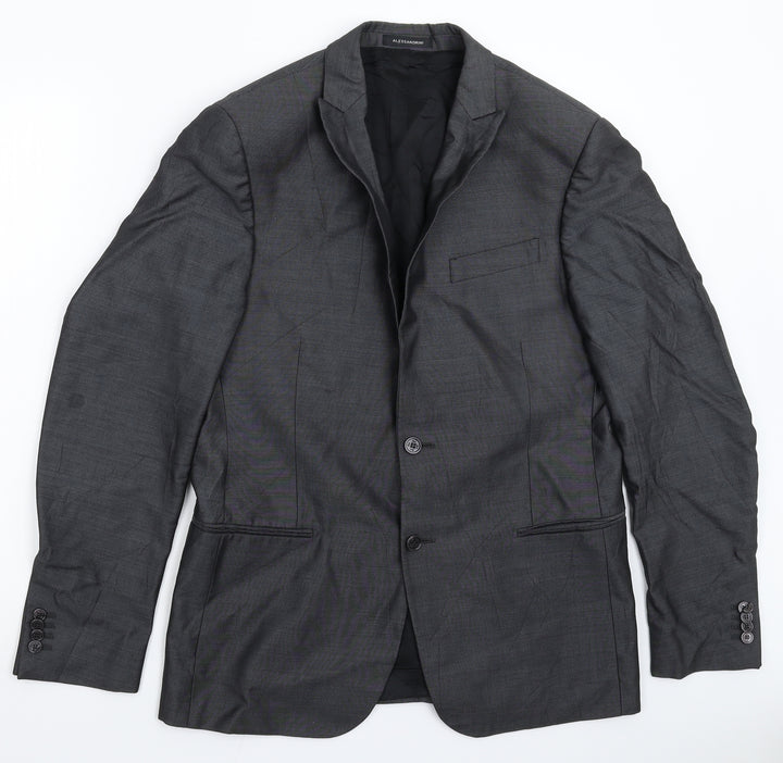 Alessandrini Mens Grey   Jacket Suit Jacket Size 40