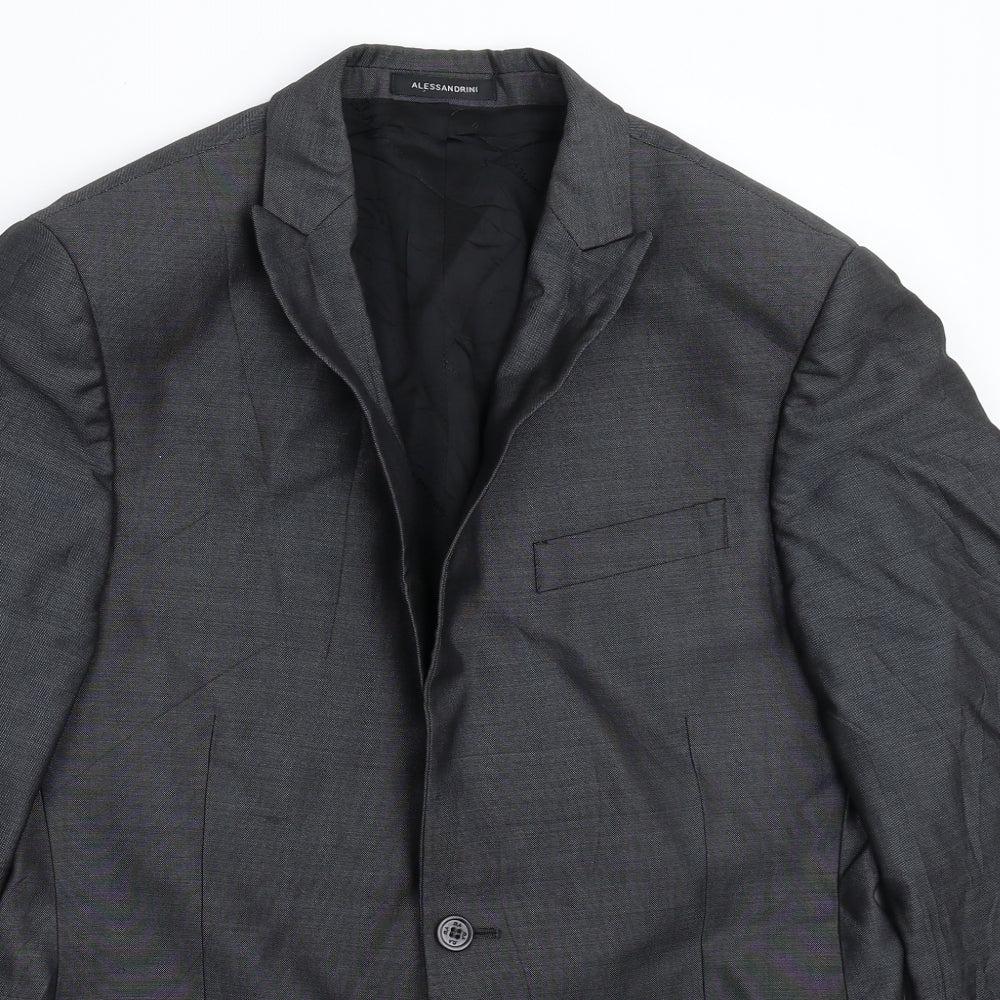Alessandrini Mens Grey   Jacket Suit Jacket Size 40