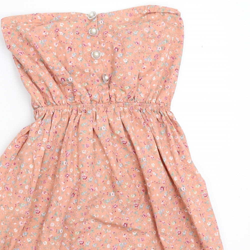 Angel Eye Womens Beige Floral  Mini  Size M
