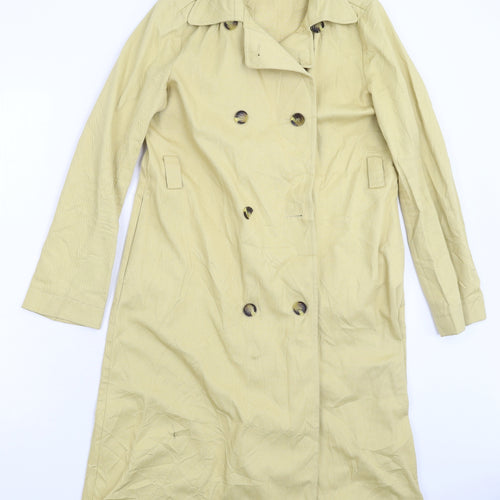 Marks and Spencer Womens Beige   Overcoat Coat Size 8