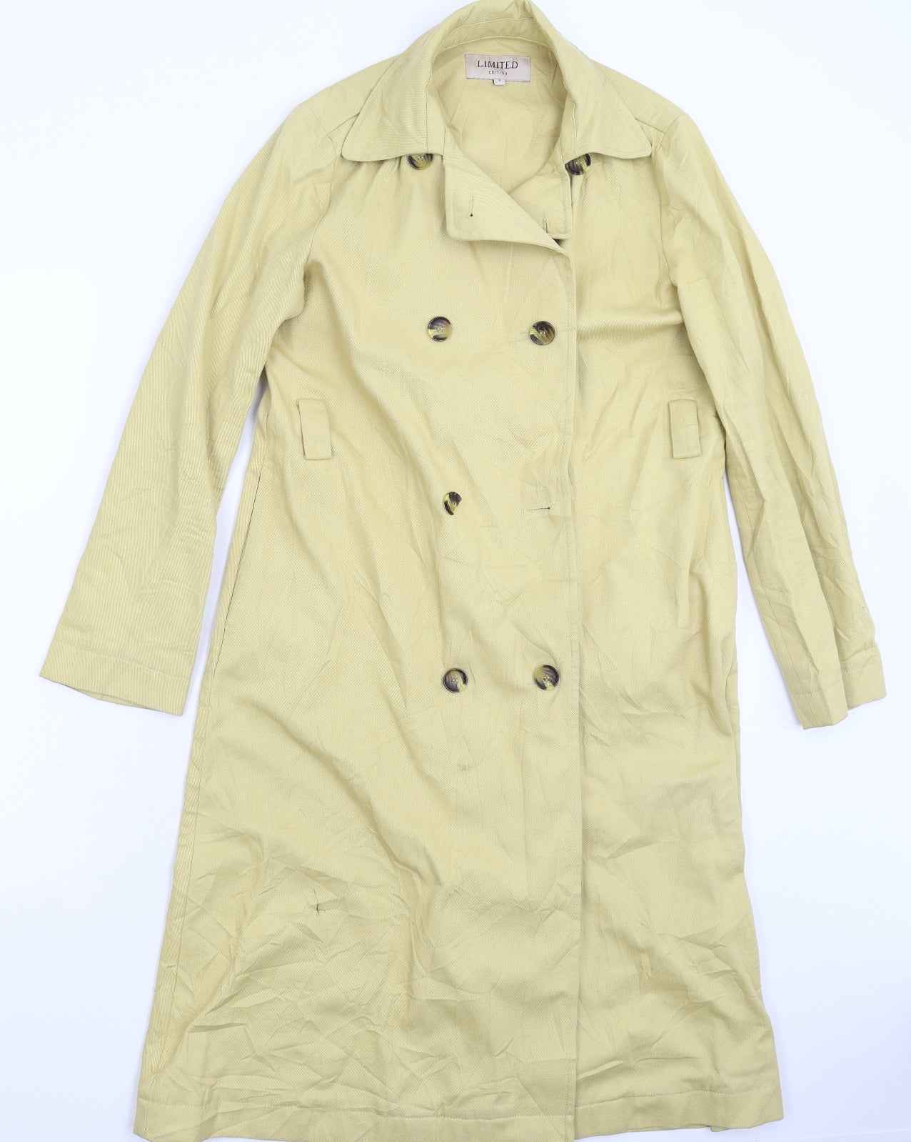 Marks and Spencer Womens Beige   Overcoat Coat Size 8