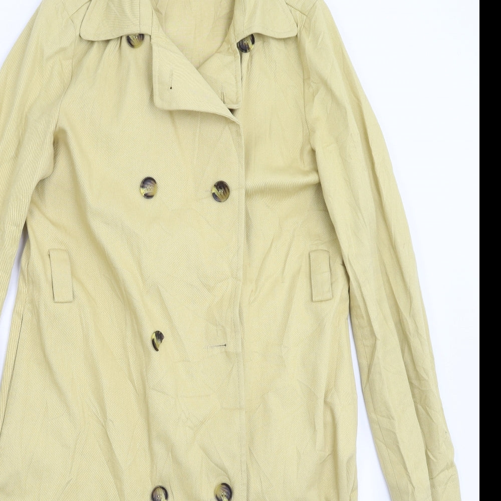 Marks and Spencer Womens Beige   Overcoat Coat Size 8