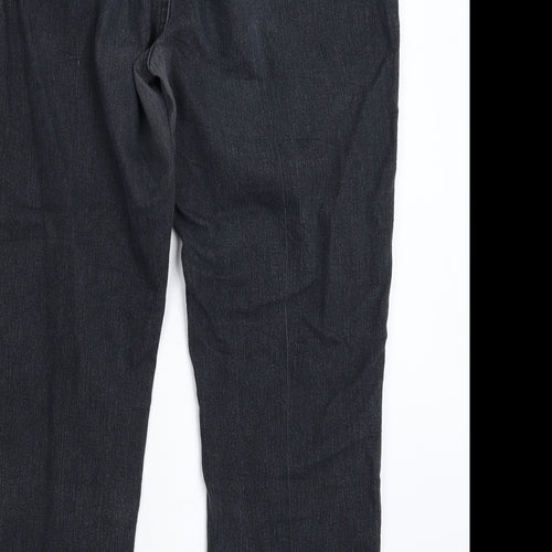 Preworn Womens Blue  Denim Straight Jeans Size 35 in L27 in