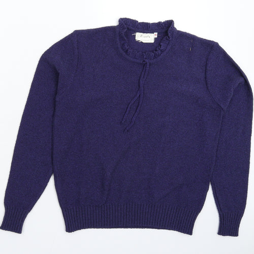 County Womens Blue  Jersey Pullover Jumper Size 14