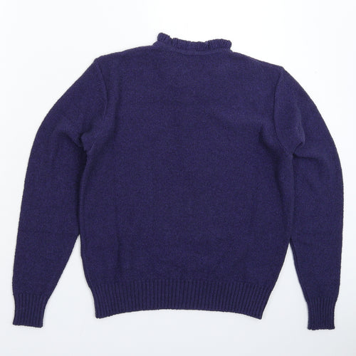County Womens Blue  Jersey Pullover Jumper Size 14