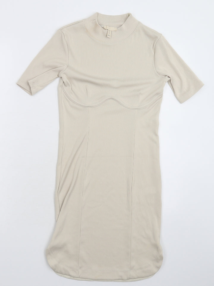 H&M Womens Grey Bodycon Size S