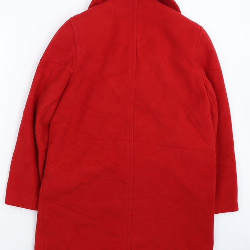 NuAge Womens Red   Pea Coat Coat Size 10