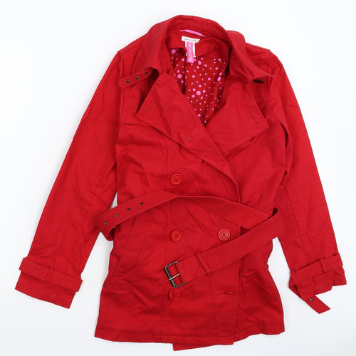 SOFT GREY Womens Red   Jacket Coat Size 8