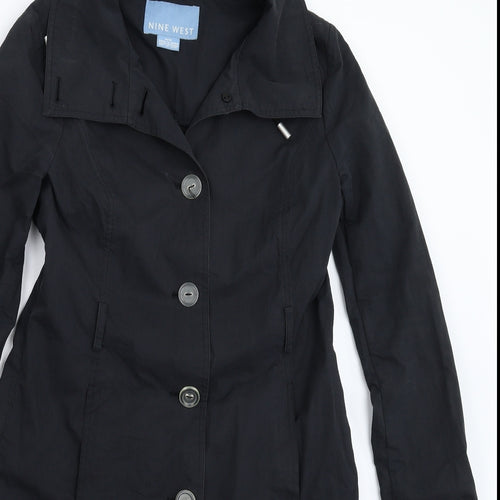 Nine West Womens Blue   Overcoat Coat Size M