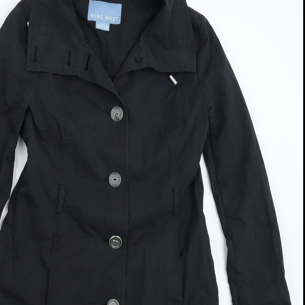 Nine West Womens Blue   Overcoat Coat Size M