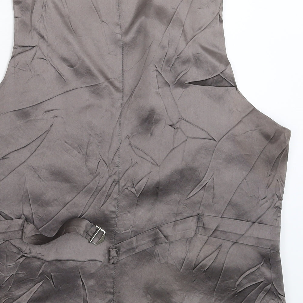 Preworn Mens Grey   Jacket Suit Waistcoat Size 40