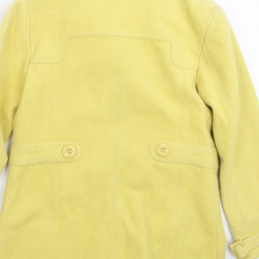 Ted Baker Girls Yellow   Pea Coat Coat Size 10 Years