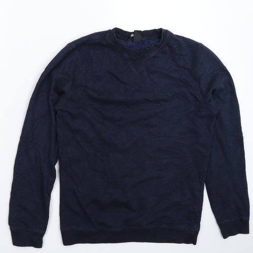 H&M Mens Blue   Pullover Sweatshirt Size XS