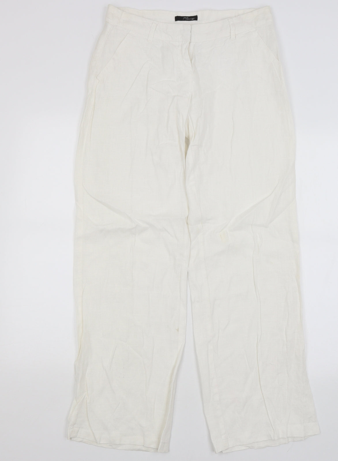 Jane Norman Womens White   Trousers  Size 10 L31.5 in
