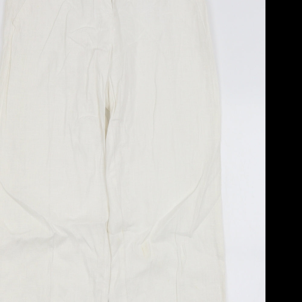 Jane Norman Womens White   Trousers  Size 10 L31.5 in
