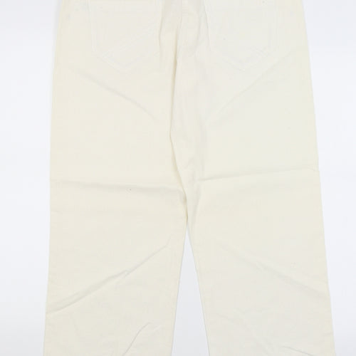 George Womens Ivory   Trousers  Size 12 L27.5 in