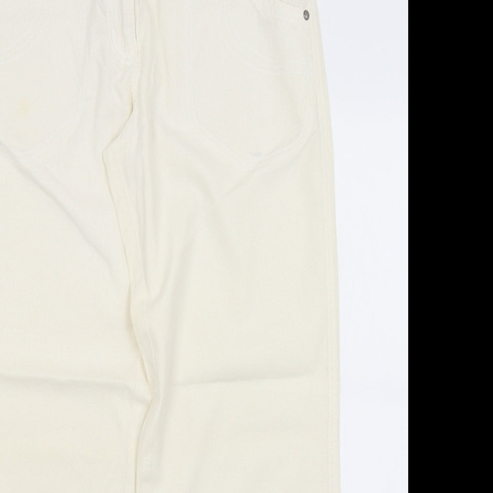 George Womens Ivory   Trousers  Size 12 L27.5 in