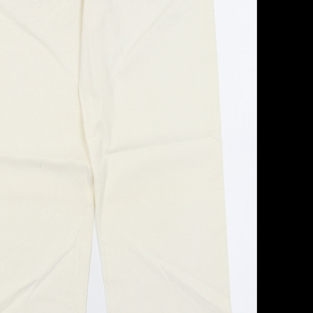 George Womens Ivory   Trousers  Size 12 L27.5 in
