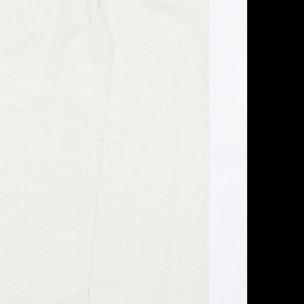 Anothology Womens White   Trousers  Size 12 L27.5 in