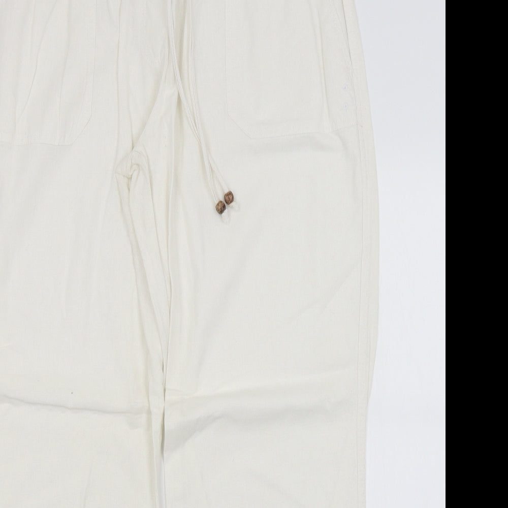 South Womens White   Trousers  Size 18 L28 in