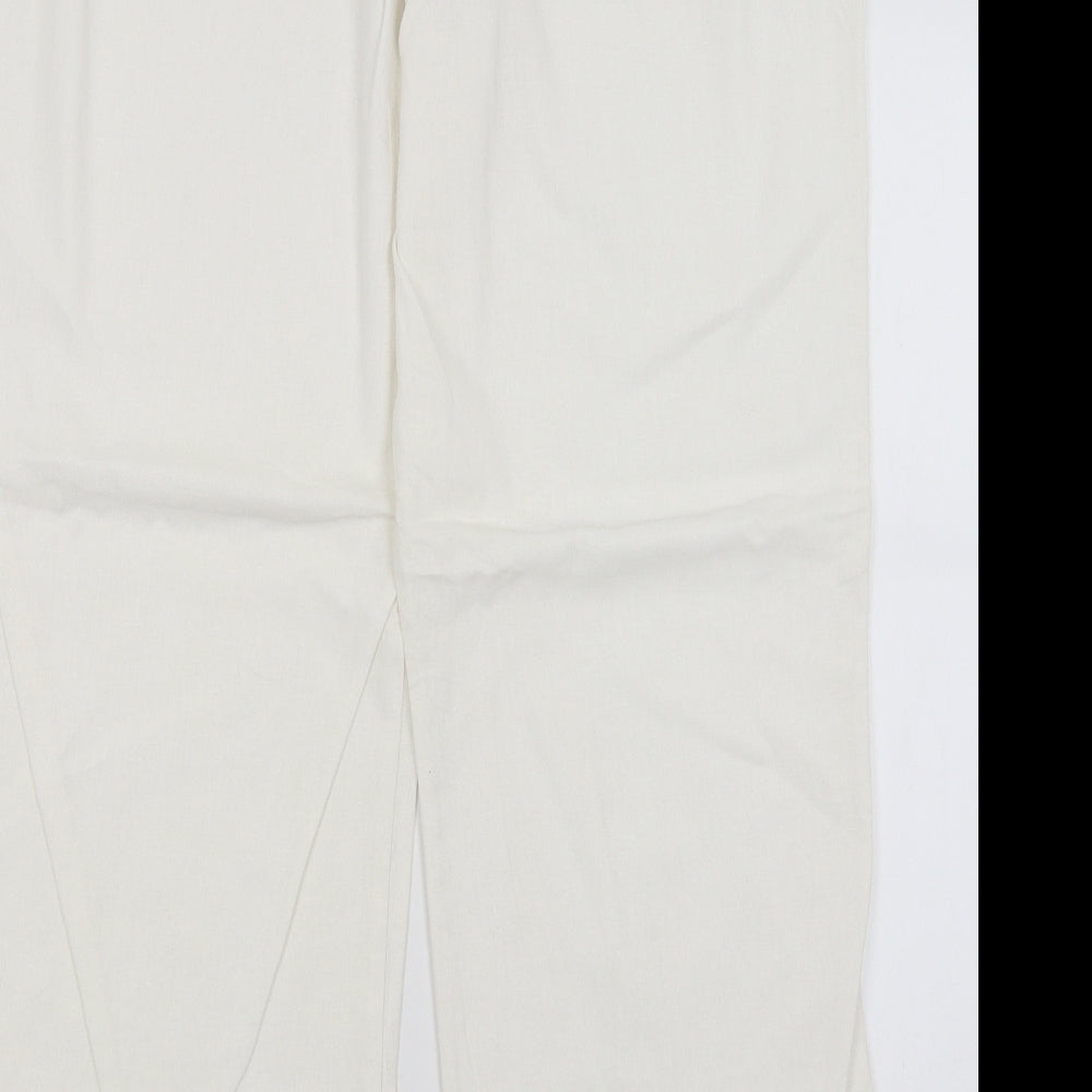 South Womens White   Trousers  Size 18 L28 in