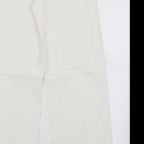 New Look Womens White   Trousers  Size 12 L29 in
