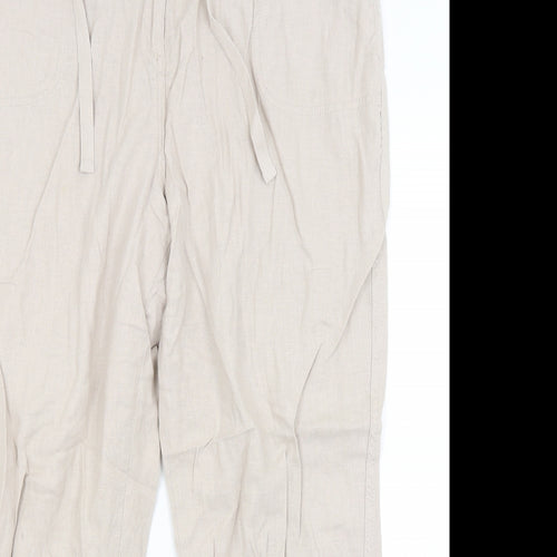M&Co Womens Brown   Trousers  Size 18 L27 in