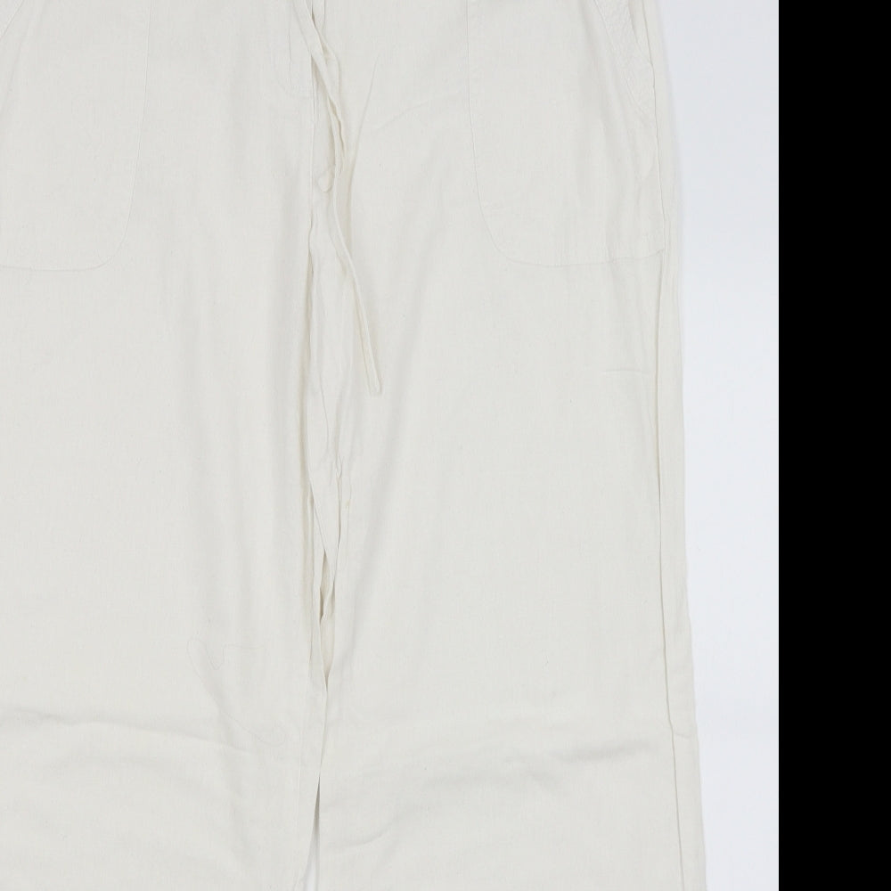 The Collection Womens White   Trousers  Size 18 L29.5 in