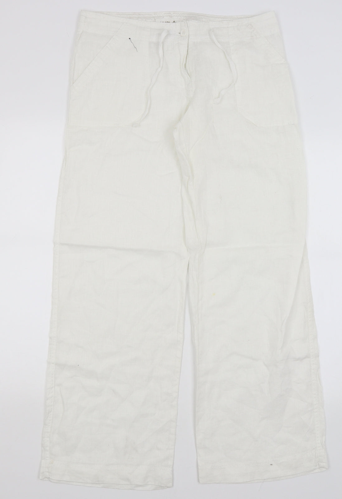 Atmosphere Womens White   Trousers  Size 10 L30 in