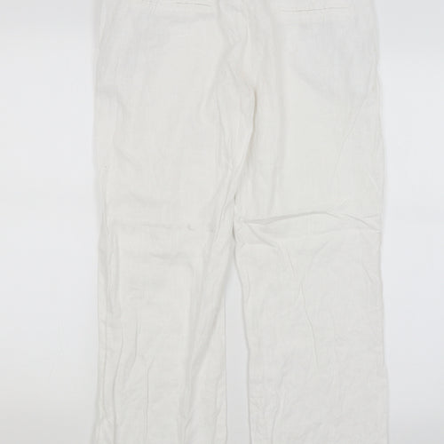 NEXT Womens White   Trousers  Size 10 L27.5 in