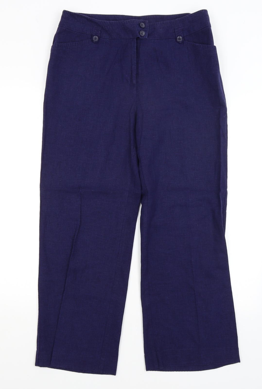 EWM Womens Blue   Trousers  Size 14 L26 in