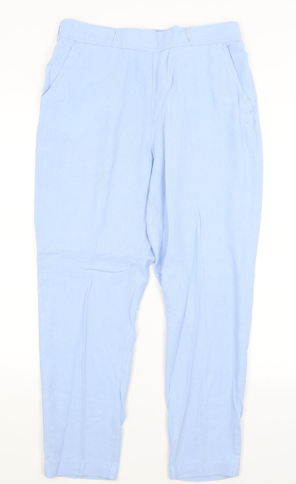 TU Womens Blue   Capri Trousers Size 14 L28 in