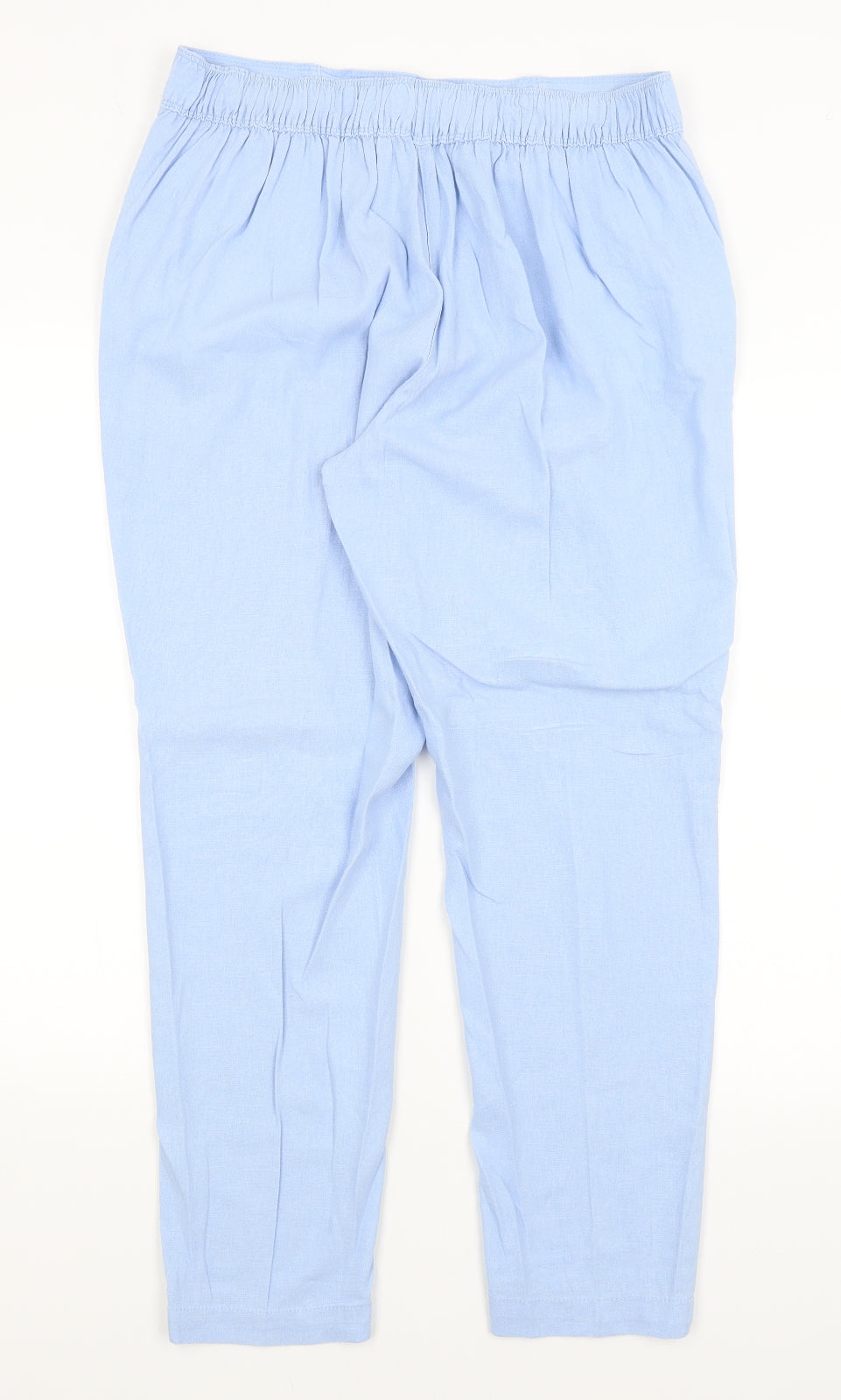 TU Womens Blue   Capri Trousers Size 14 L28 in