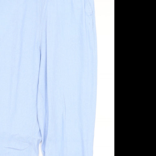 TU Womens Blue   Capri Trousers Size 14 L28 in