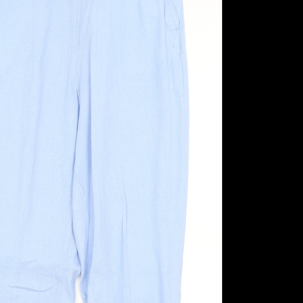 TU Womens Blue   Capri Trousers Size 14 L28 in