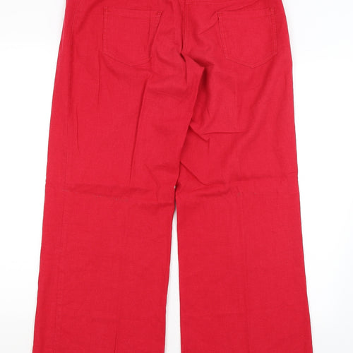 NEXT Womens Red   Trousers  Size 12 L29.5 in