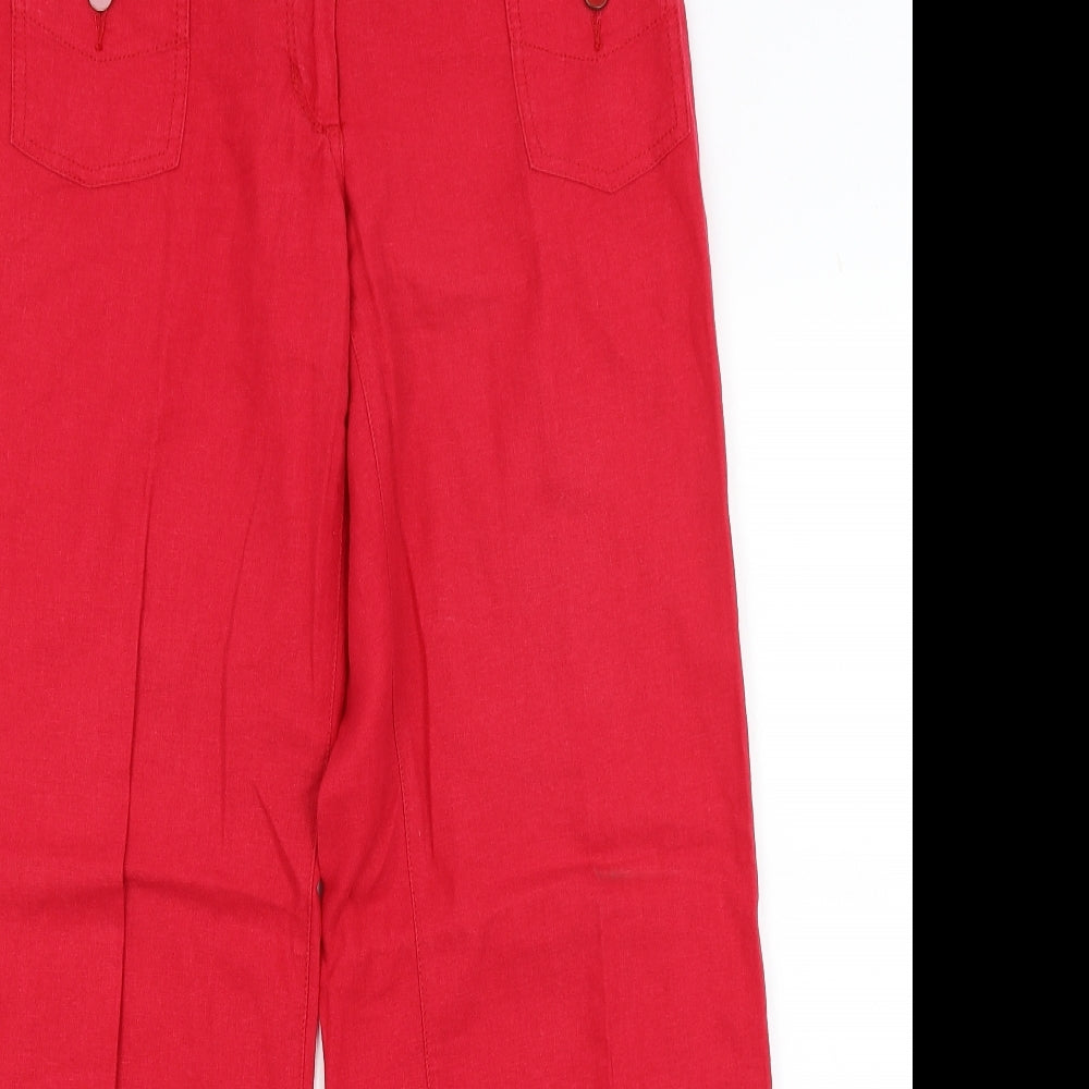 NEXT Womens Red   Trousers  Size 12 L29.5 in
