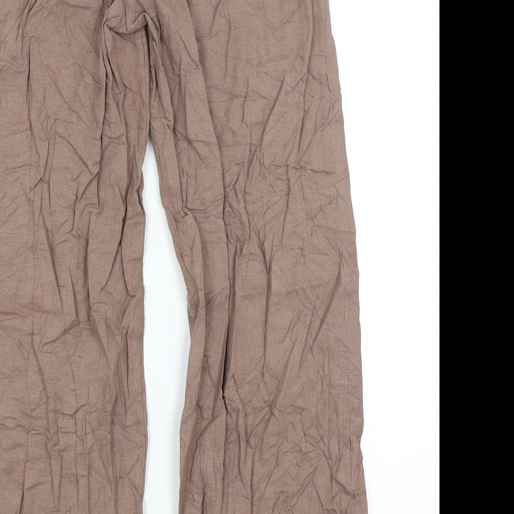 M&S Womens Brown   Trousers  Size 10 L28 in