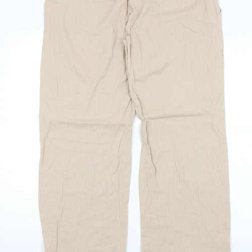 Dorothy Perkins Womens Beige   Trousers  Size 16 L30 in