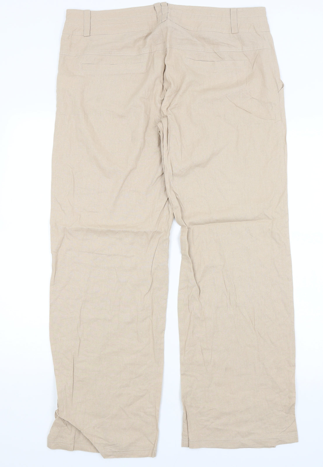 Dorothy Perkins Womens Beige   Trousers  Size 16 L30 in