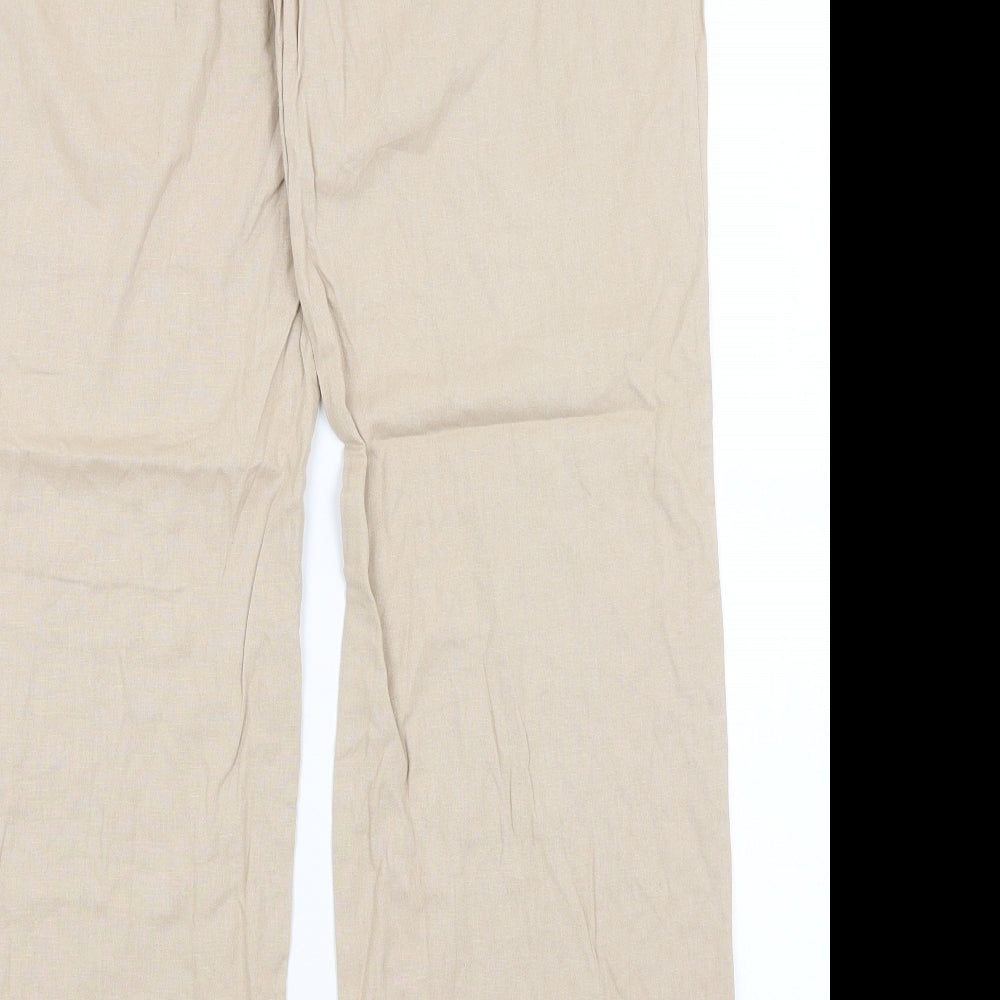 Dorothy Perkins Womens Beige   Trousers  Size 16 L30 in