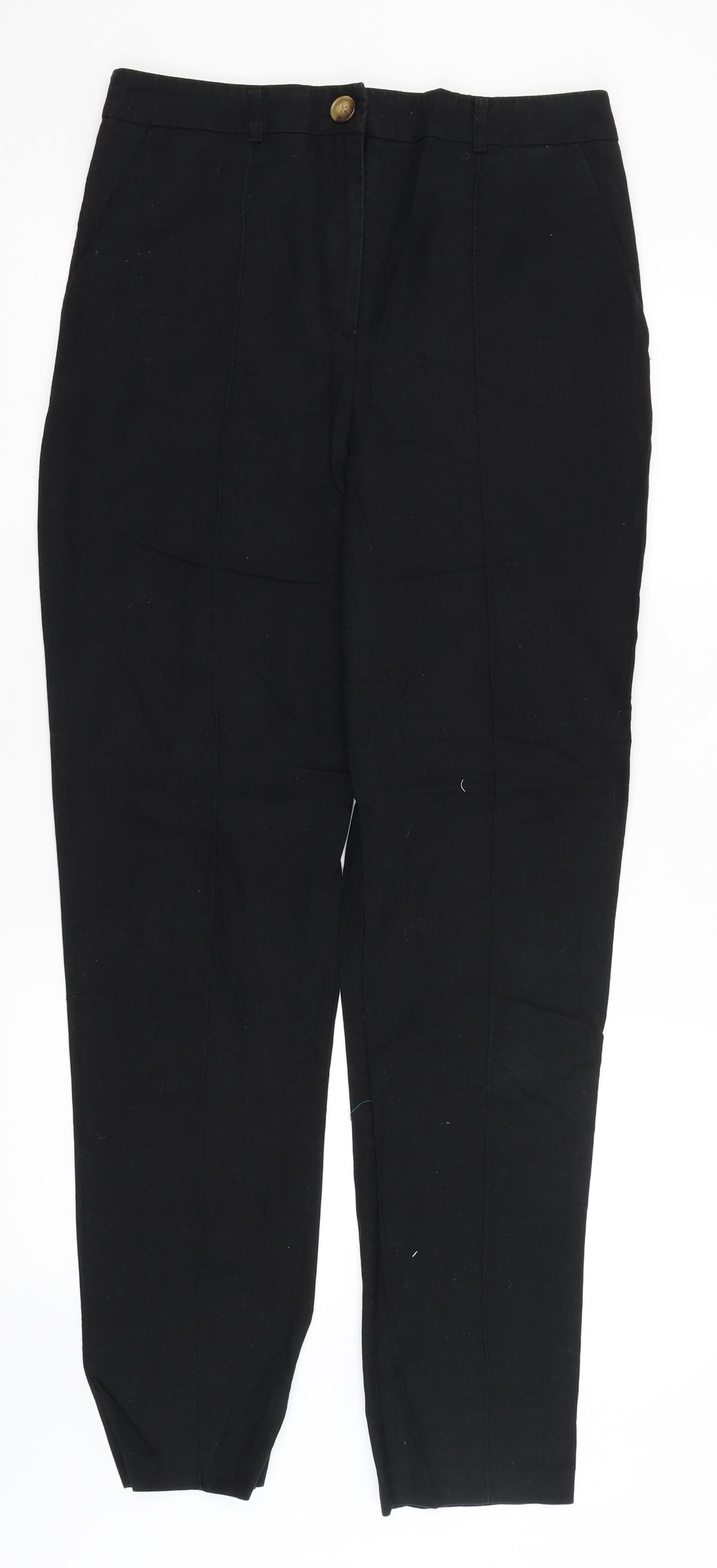 ASOS Womens Black   Trousers  Size 12 L30 in