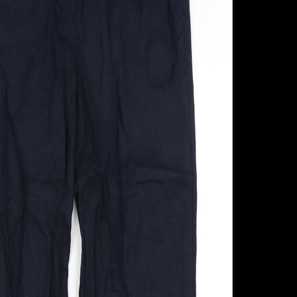 M&S Womens Blue   Trousers  Size 16 L27.5 in