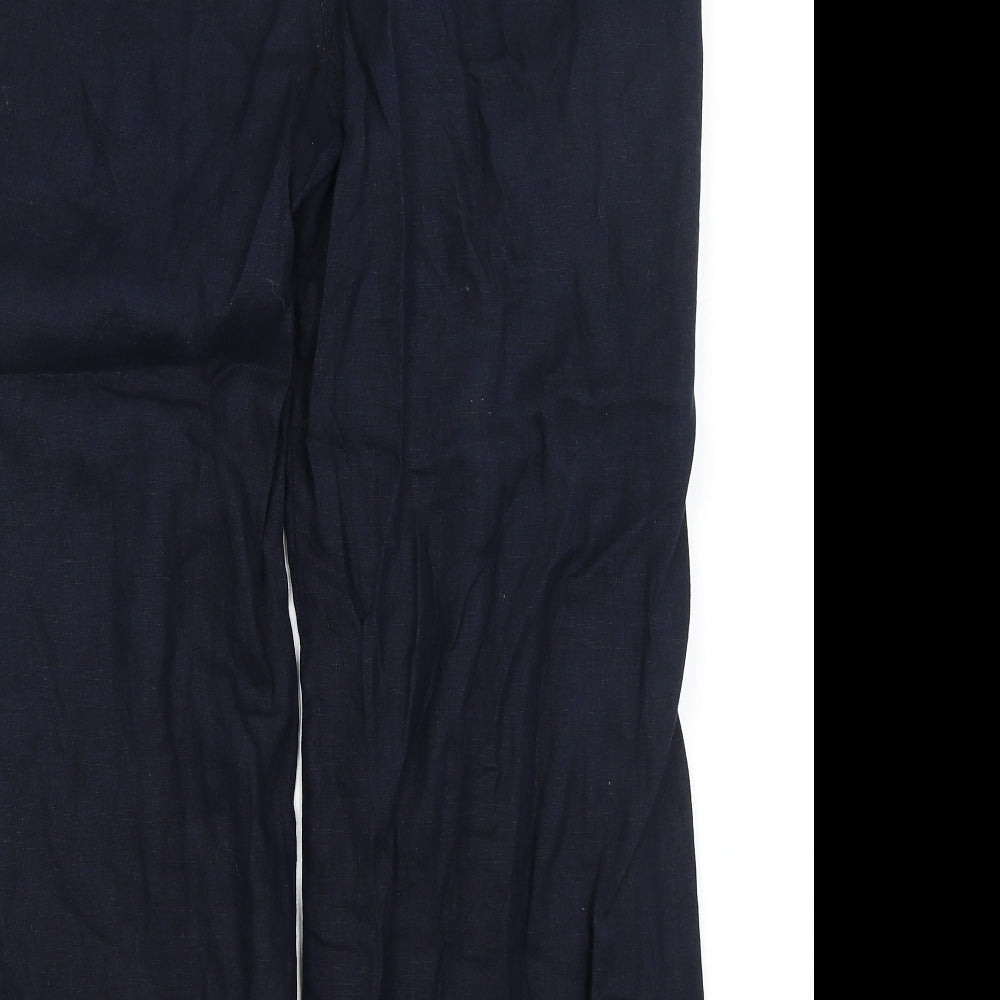 M&S Womens Blue   Trousers  Size 16 L27.5 in