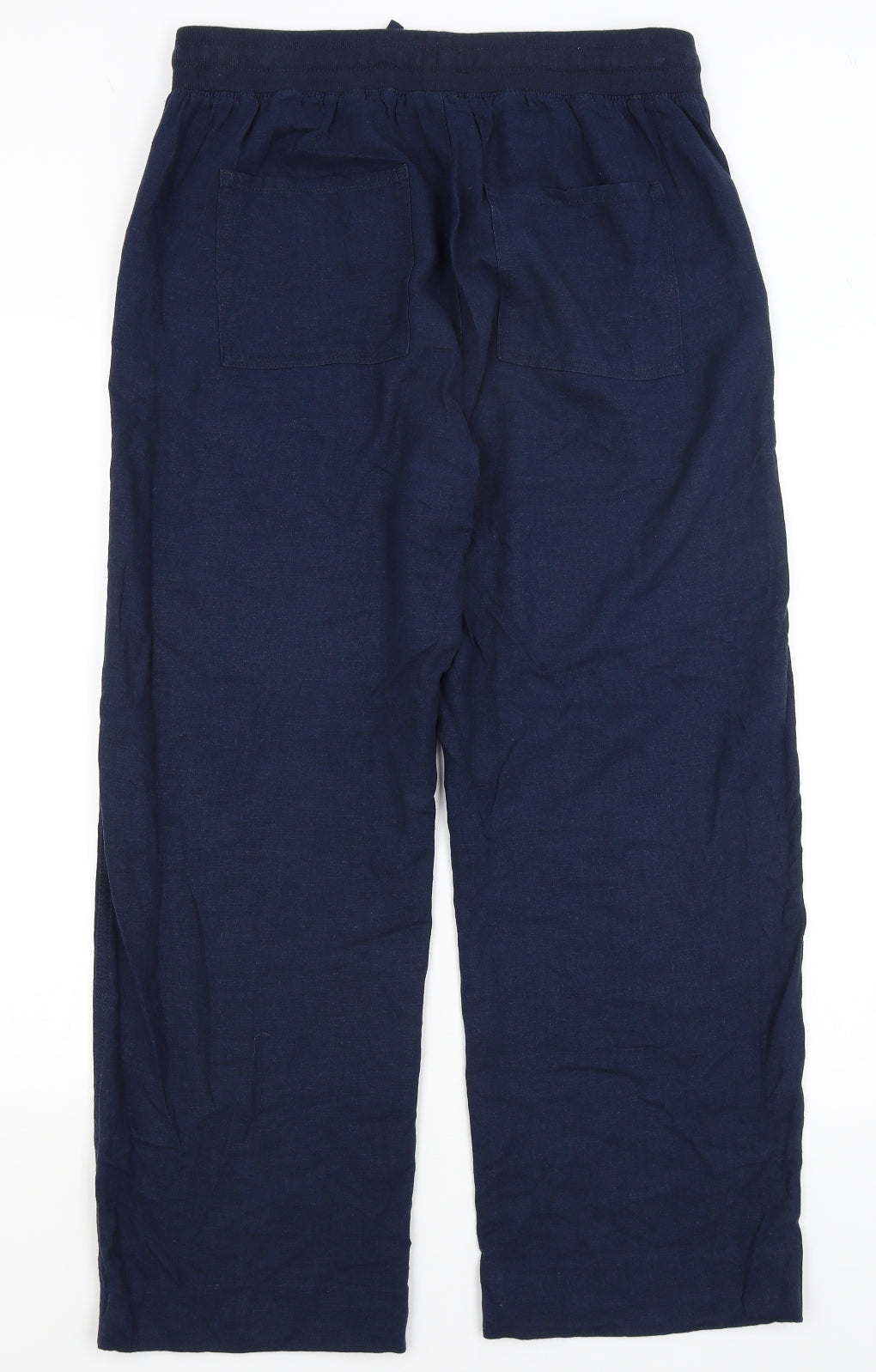 M&Co Womens Blue   Trousers  Size 14 L26.5 in