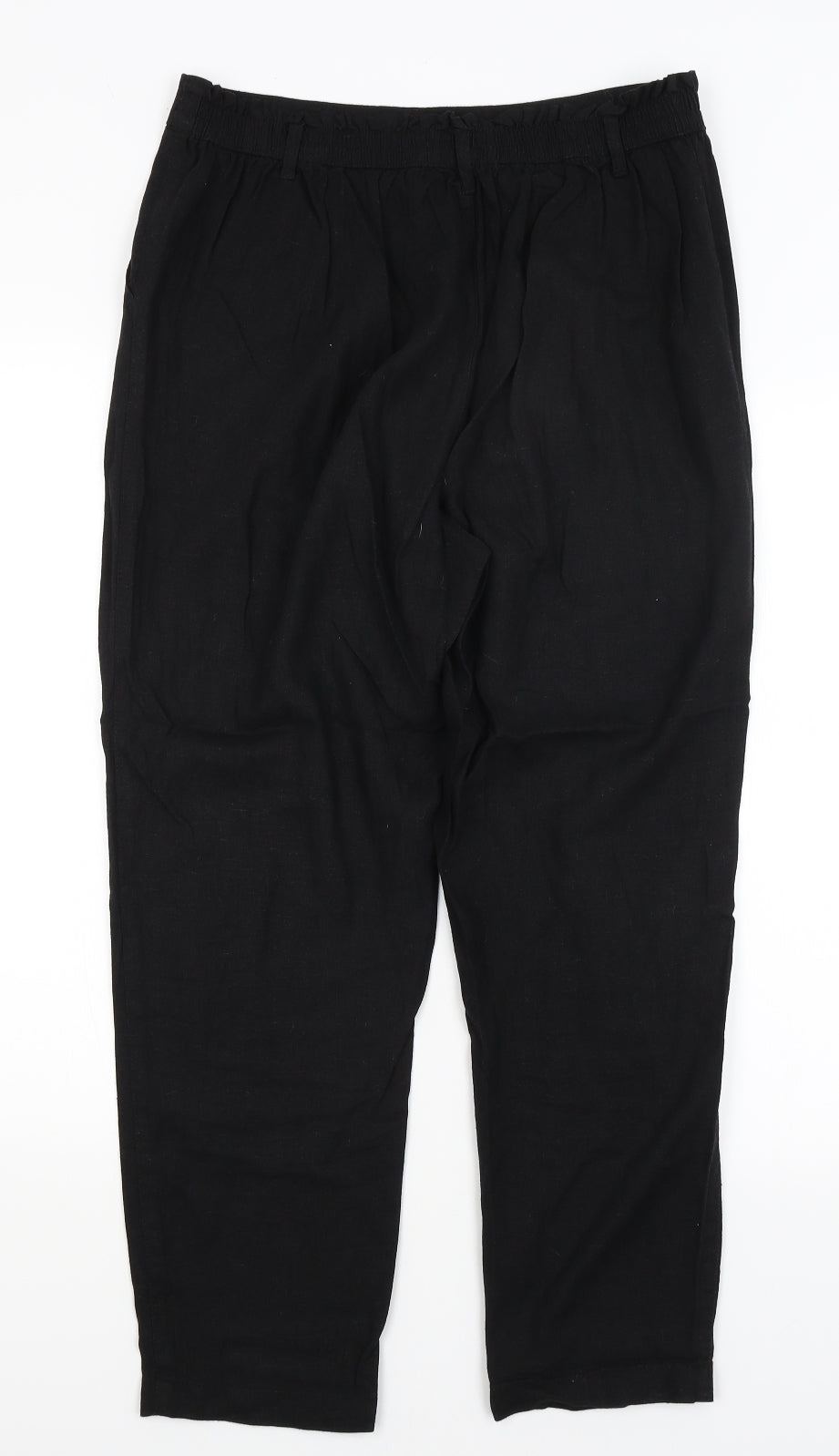 M&Co Womens Black   Trousers  Size 12 L26.5 in