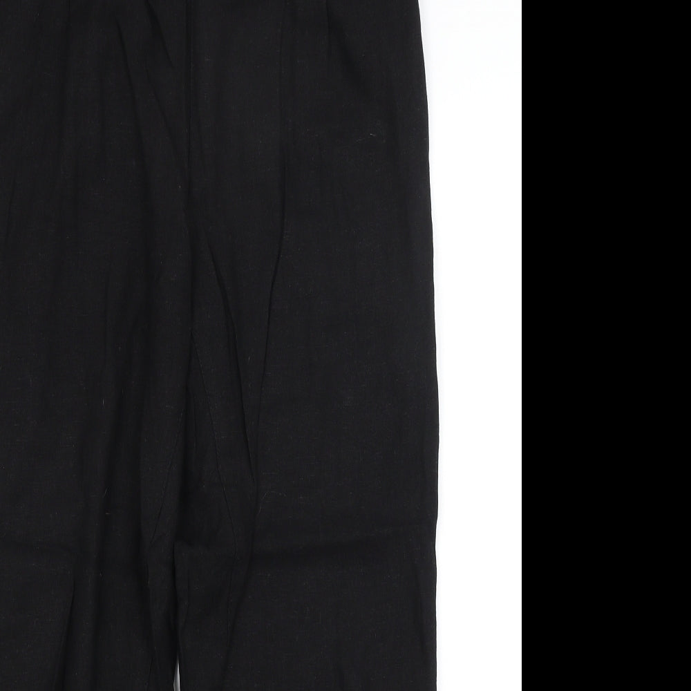 M&Co Womens Black   Trousers  Size 12 L26.5 in